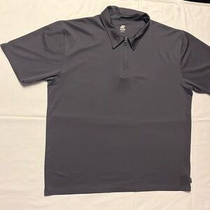 EMS Techwick quarter zip short sleeve size L men’s charcoal grey EUC